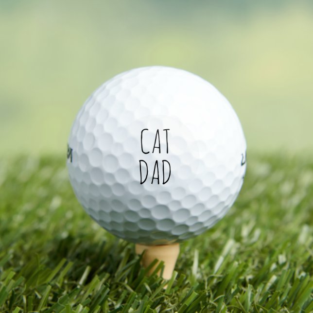 "Cat Vater" Einfaches modernes Bauernhaus Golfball (Insitu T-Shirt)