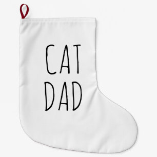 "Cat Vater" Einfaches modernes Bauernhaus Großer Weihnachtsstrumpf