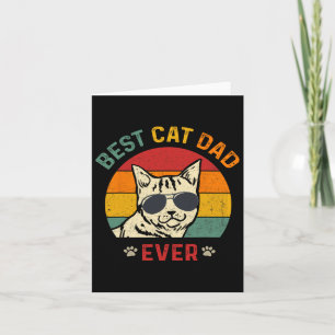 Cat Vater Ever T-Shirt Funny Cat Daddy Vatertag 20 Karte