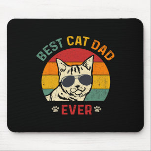 Cat Vater Ever T-Shirt Funny Cat Daddy Vatertag 20 Mousepad