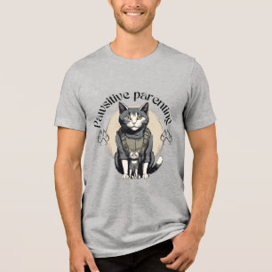 Cat Vater für Pawsitivity Meow-Mission Tri-Blend Shirt