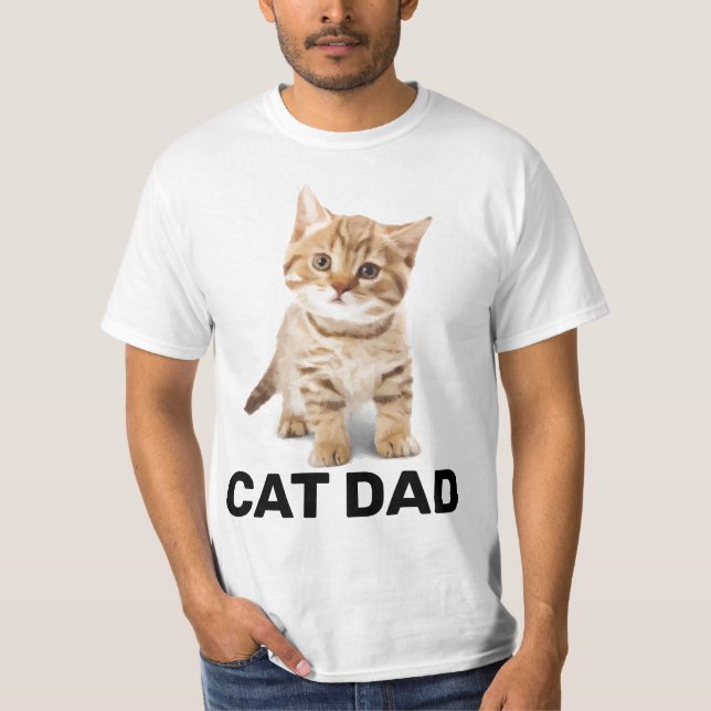 CAT VATER GINGER KITTEN MENÜ-T - SHIRT (Vorderseite)