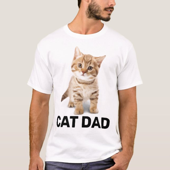 CAT VATER GINGER KITTEN MENÜ-T - SHIRT (Vorderseite)