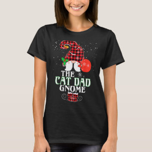 Cat Vater Gnome Buffalo Kariert Matching Family Ch T-Shirt