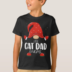 Cat Vater Gnome Matching Familie Weihnachten Pajam T-Shirt