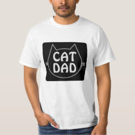 CAT VATER Katzenklatsche Lover's Black T - Shirt