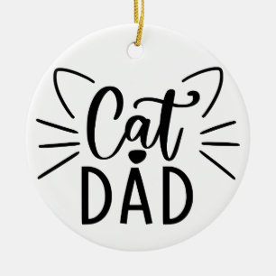 Cat Vater Keramik Ornament