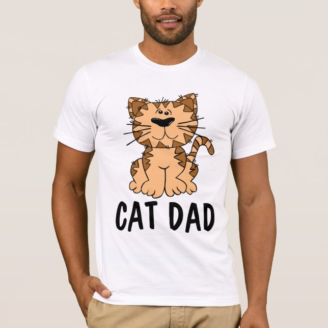 CAT-VATER-MÄNNER-T - Shirt (Vorderseite)