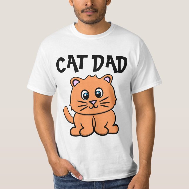 CAT-VATER-MÄNNER-T - SHIRT (Vorderseite)