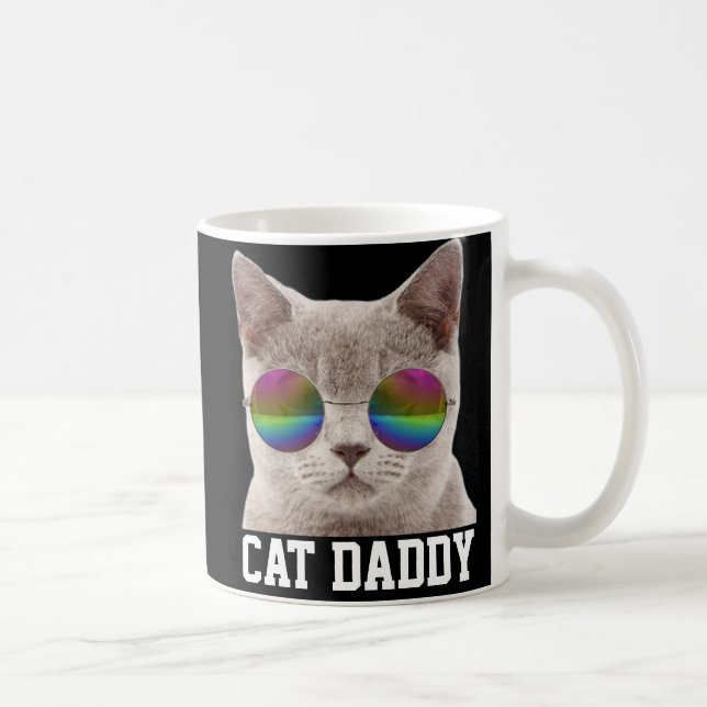 CAT-VATER MEHRFARBIGE SCHNELLEN, GRAU CAT KAFFEETASSE (Rechts)