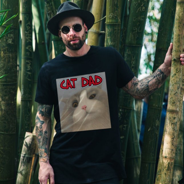 CAT-VATER MENSCHT CAT-LOVER-T - SHIRT (Von Creator hochgeladen)