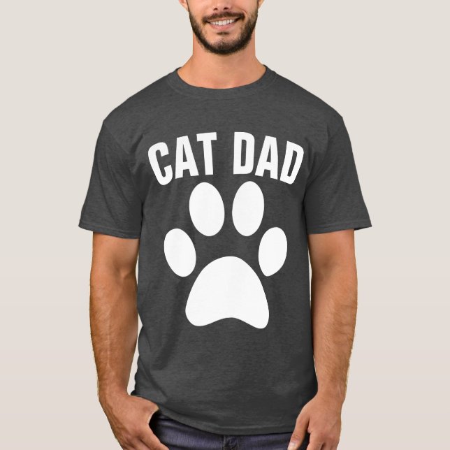CAT-VATER Paw Print-T - Shirt (Vorderseite)