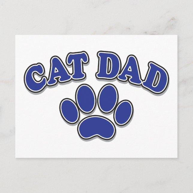 Cat Vater Postkarte (Vorderseite)