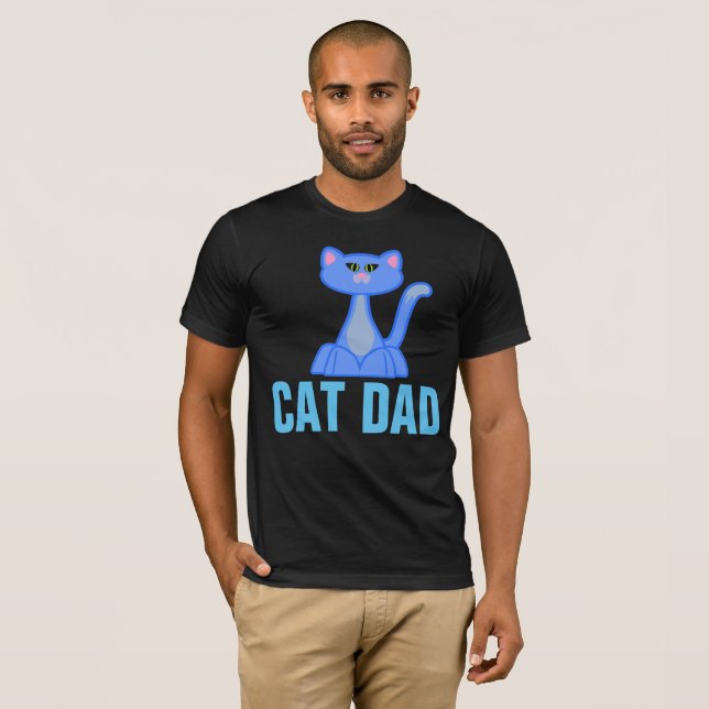 CAT VATER Schwarze T - Shirt (Vorne ganz)