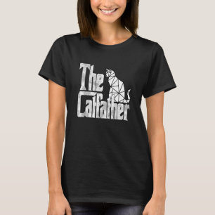 Cat Vater The Catvate White Polygon Cat Father Kit T-Shirt