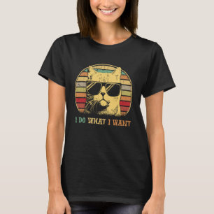 Cat Vater und Cat Mama Meowy Ich tue, was ich Katz T-Shirt