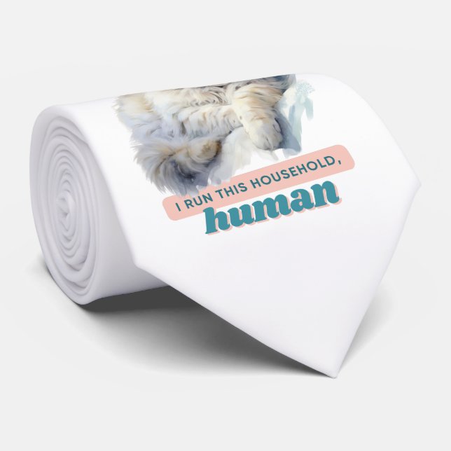 Cat Vater Vathers Day Geschenkideen Krawatte (Gerollt)