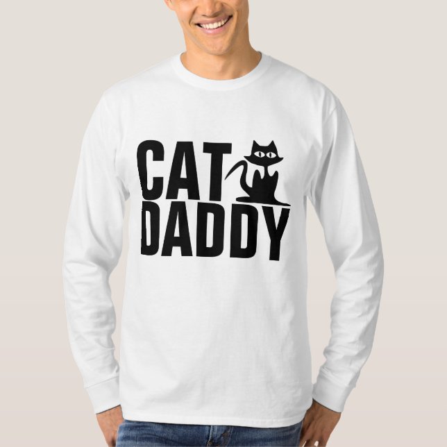 Cat-VATI, lustige Katzen-Vater-T - Shirts (Vorderseite)