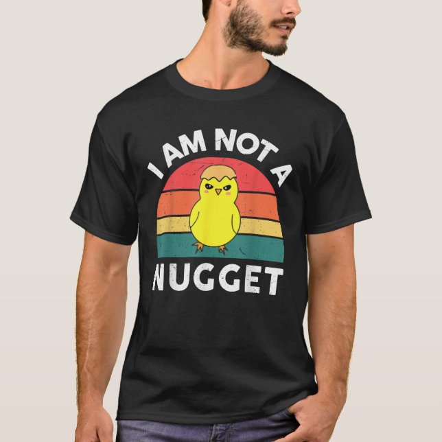 CAT Vegan I Am Not Nugget Men Women Funny Vegetari T-Shirt (Vorderseite)