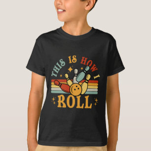 Cat Vintag Bowling-Shirt So Roll ich lustig T-Shirt
