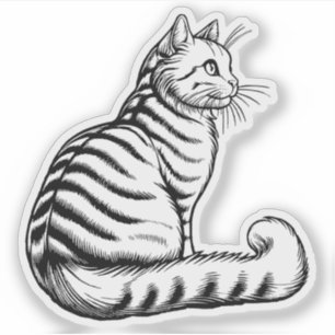 Cat-Vinyl-Aufkleber Aufkleber