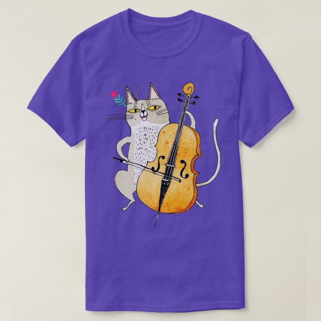 CAT VIOLINTShirt T-Shirt (Design vorne)