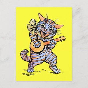 Cat von Louis Wain Postkarte
