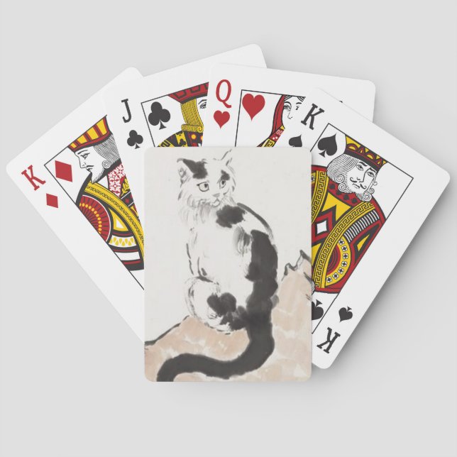 Cat (von Xu Beihong) Spielkarten (Rückseite)