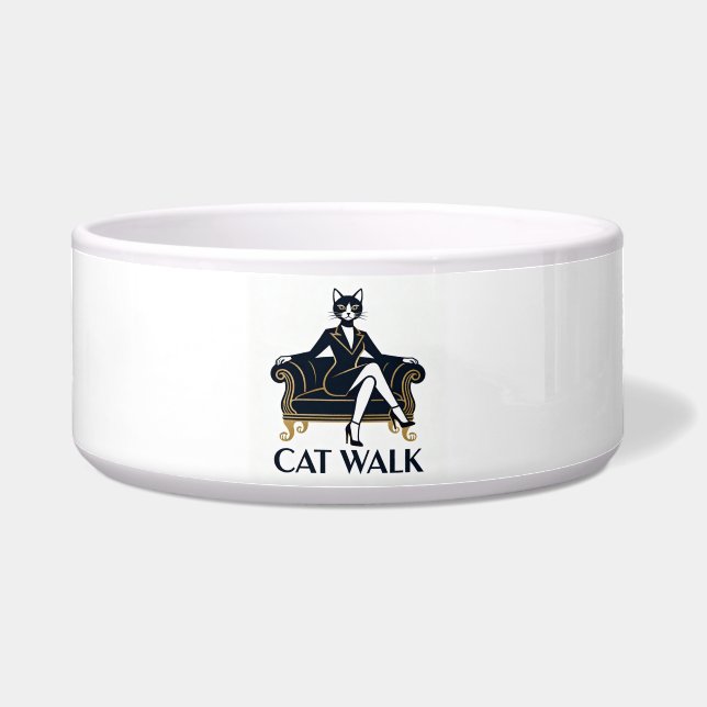 CAT WALK – Chic Cats Collection Napf (Vorderseite)