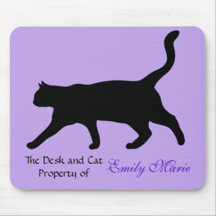 Cat Walk Silhouette: Mousepad