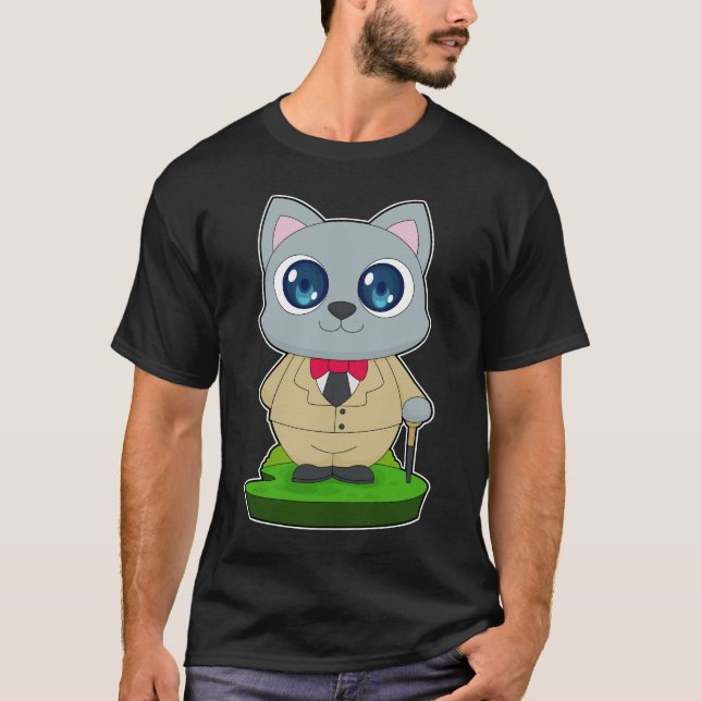 Cat Walking stick T-Shirt (Vorderseite)