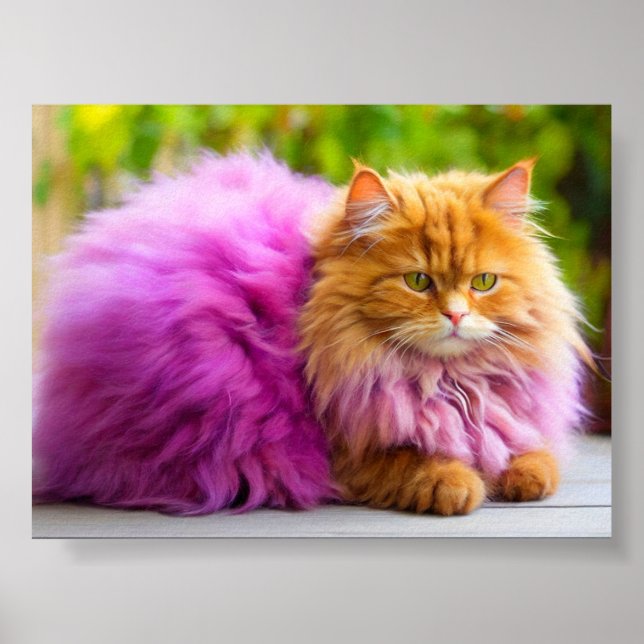 Cat Wall Art for Cat Lovers Poster (Vorne)