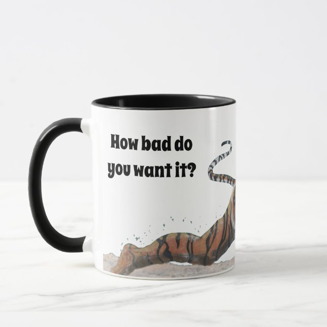 Cat Warrior Playing Beach Volleyball Tasse (Links)