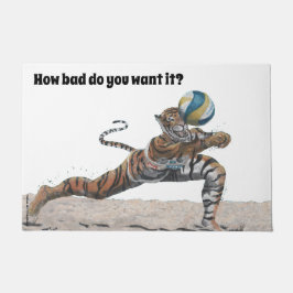 Cat Warrior spielen Beach Volleyball Doormat Fußmatte