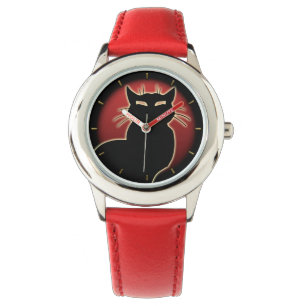 Cat Watch Black Cat Wrist Watch Cat Lover Jewery Armbanduhr