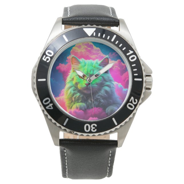 Cat watch for Cat Liebhaber Armbanduhr (Vorderseite)