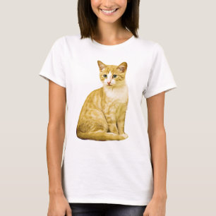 Cat Watercolor Art Malerei T-Shirt