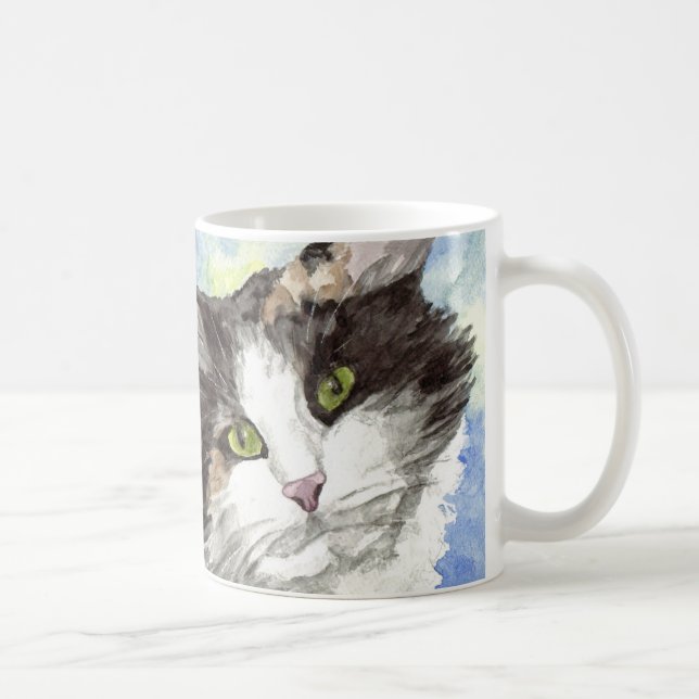 Cat Watercolor Tasse (Rechts)