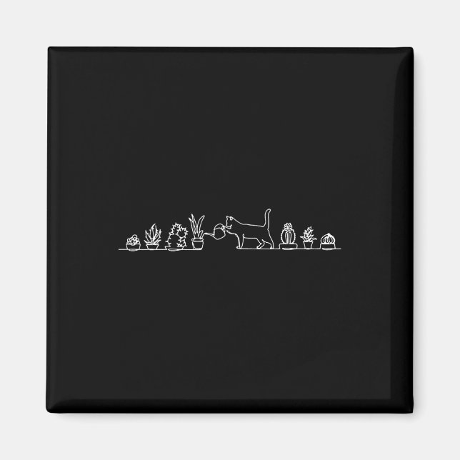 Cat Watering-Pflanze Magnet (Vorne)