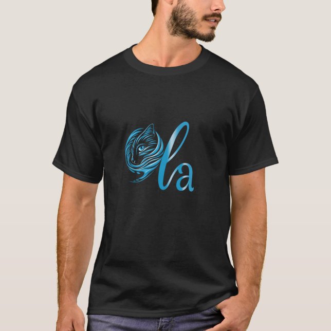 Cat Wave Comma La For Kamala blue Vote Funny Gift T-Shirt (Vorderseite)