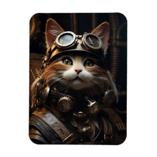 Cat Wearing Aviator Sonnenbrille Magnet