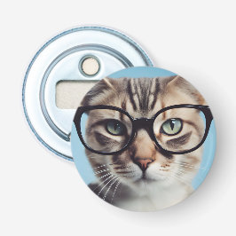 Cat Wearing Glasses Flaschenöffner