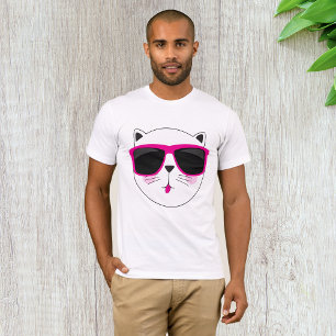 Cat Wearing Sunglasses Mens T - Shirt