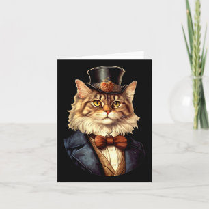 Cat Wedding Bride Groom Pet Cat Eigentümer Liebhab Karte