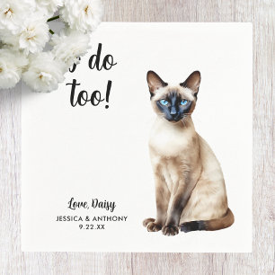 Cat Wedding Cocktail Napkins Serviette