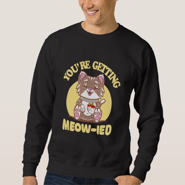 Cat Wedding Sweatshirt (Vorderseite)