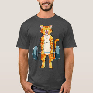 Cat Weightlift Power Hebe Deadlift Fitness Gy T-Shirt
