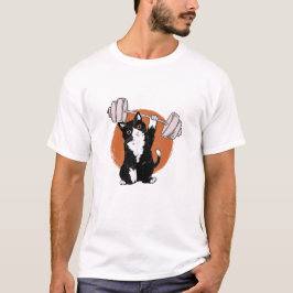 Cat Weightlifter T-Shirt