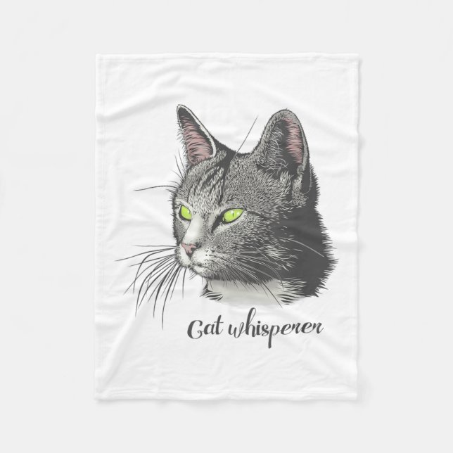 Cat Whisperer Fleecedecke (Vorderseite)