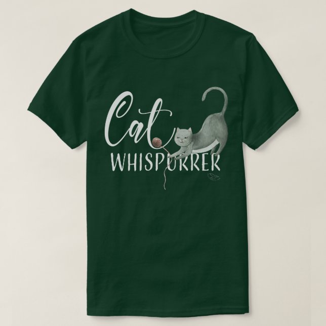 Cat Whisperer Niedlich Cat LoverGift T-Shirt (Design vorne)